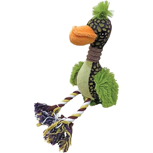Scoochie Pet Products Fuzz Bird Dog Plush Toy, 12-Inch