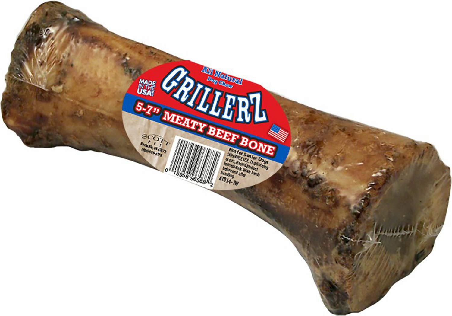 Scott Pet Products 159108 Scottp Meaty Bone Wrapped For Pets, 7-Inch