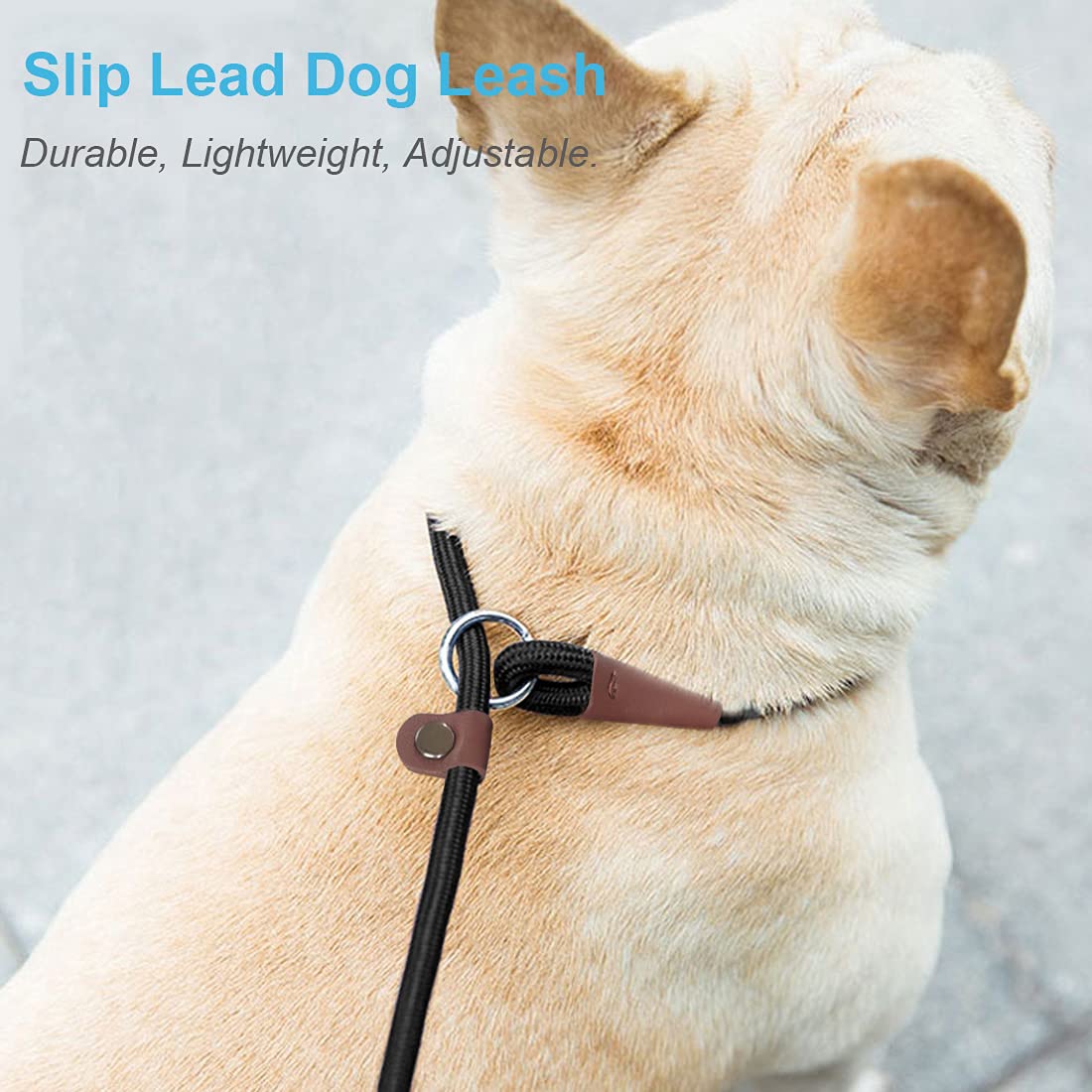 Maypaw Slip Lead Control Leash For Dogs No Pull, 13+ Colors Classic Dog Lead 7 Ft Pet Slip Leash, 1/4” Rope Leashes For Small Medium Animals (7Ft*1/4', Yellow)