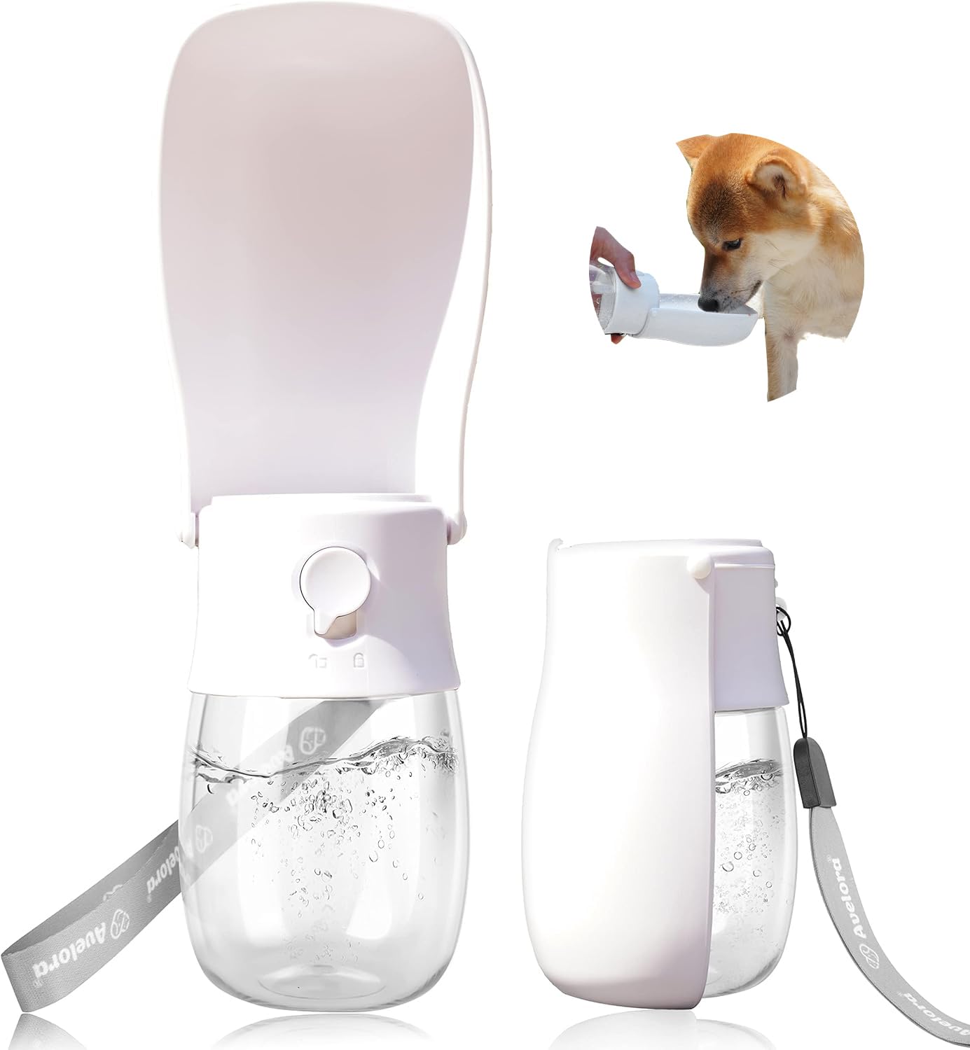 AVELORA Foldable Dog Water Bottle,Portable Dog Water Dispenser,Outdoor Pet Water Bottle for Dog,Cat,Puppy,Walking,Hiking,Travel.