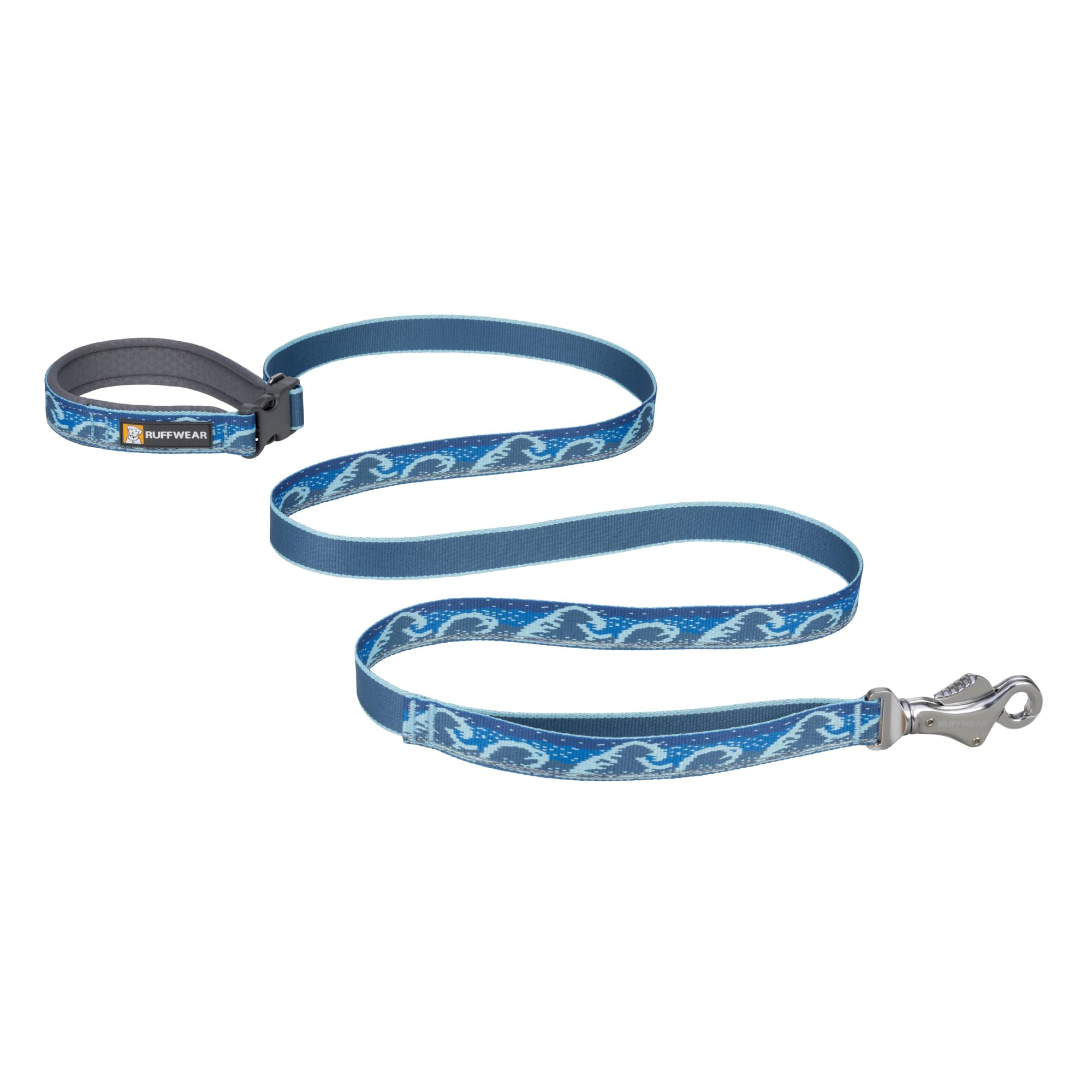 Ruffwear, Crag Dog Leash, Hand-Held Or Waist-Worn Reflective With Traffic Handle, Midnight Wave