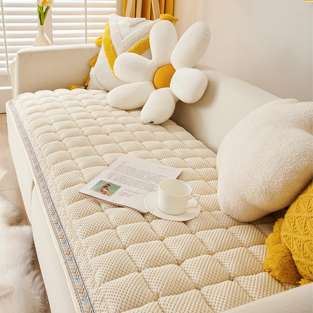 Awjcsv Dog Couch Cover Protector, Couch Cover For Dogs Washable, Pet Couch Covers For Sofa, Non Slip Dog Bed Sofa Cover (Beige,
