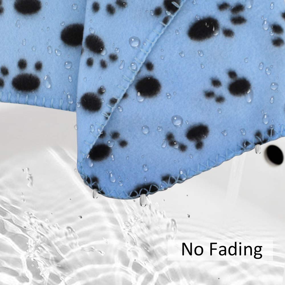 Comsmart Dog Blankets For Small Dogs, 6 Pack Puppy Blanket Cute Paw Print Pet Blanket For Dog, Puppy, Cat, Kitten, 39X35 Inches,