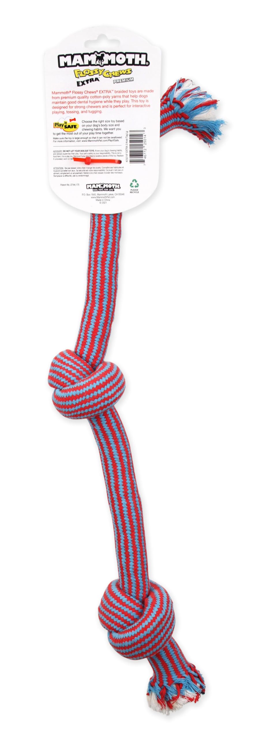 Mammoth Pet Products Large 25' Extra 3 Knot Tug