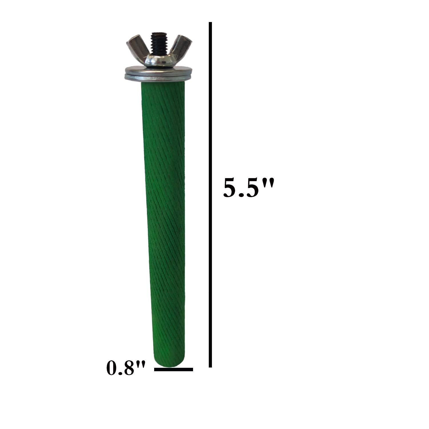 Bestwd Bird Perchs Bird Stand Toy Bird Cage Accessories Natural Colorful Wood Perch Platform Paw Grinding Stick 4-Piece Set For Parakeets