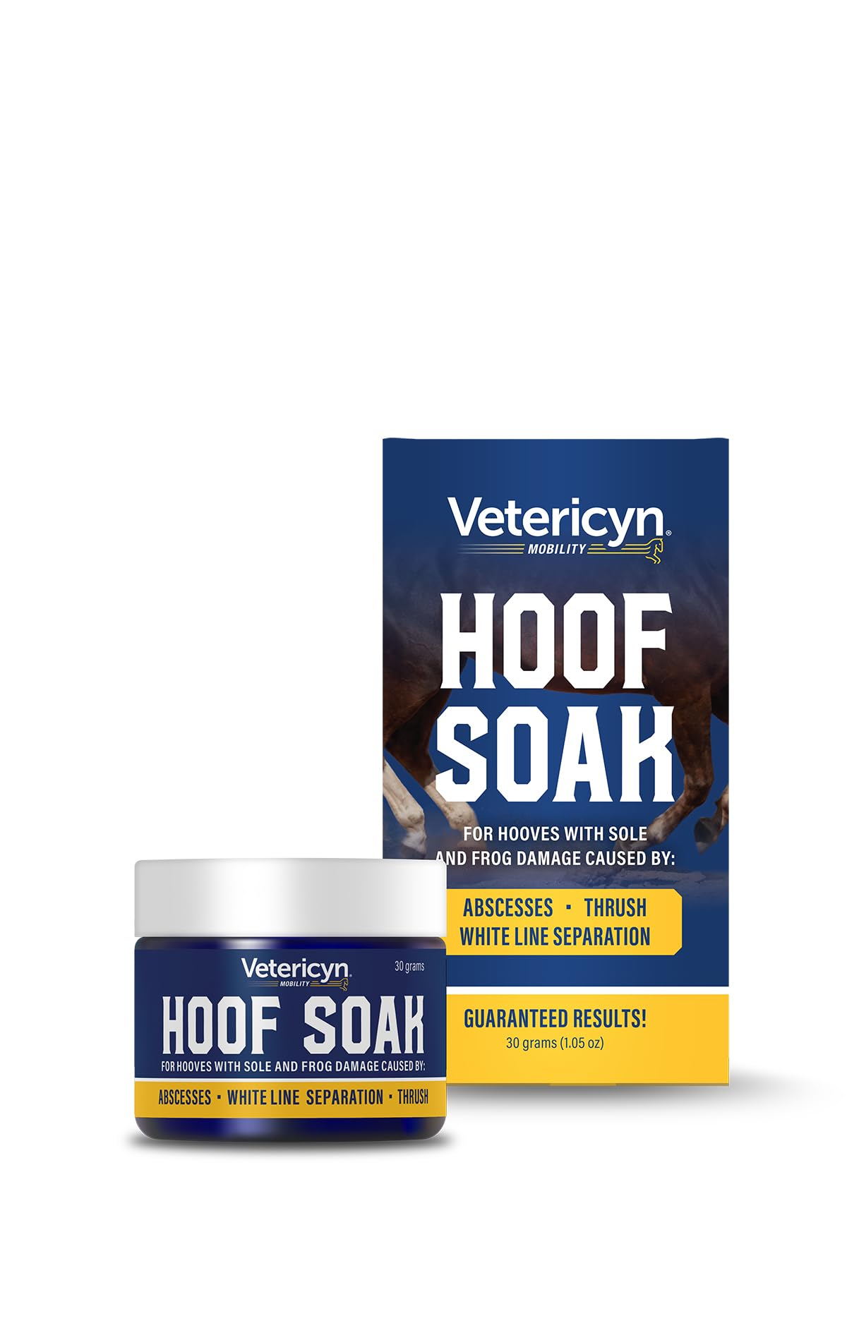 Vetericyn Hoof Soak for Hooves with Sole and Frog Damage Caused by Abscesses, White Line Separation, and Thrush. Works with Just