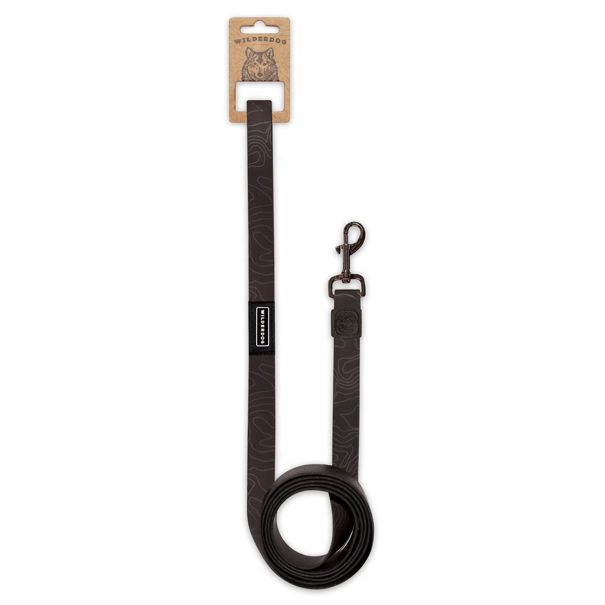 Wilderdog Waterproof Dog Leash - Repels Water & Dirt - 6Ft - Black - 1Ct