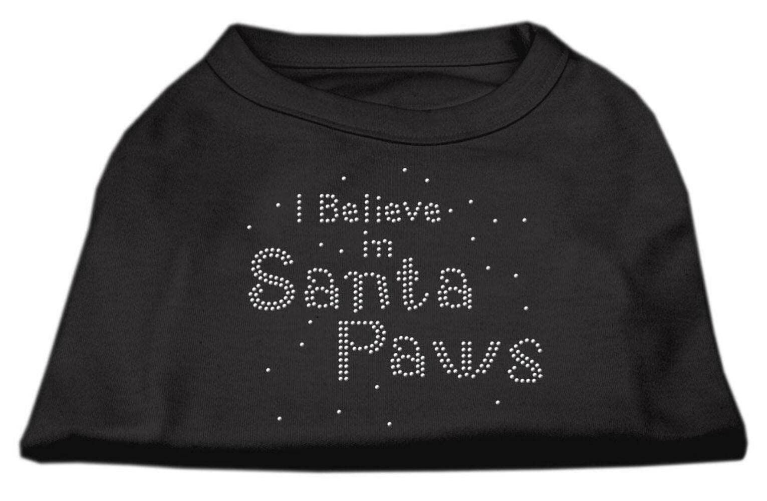 Mirage Pet Products 12-Inch I Believe In Santa Paws Print Shirt For Pets, Medium, Orange