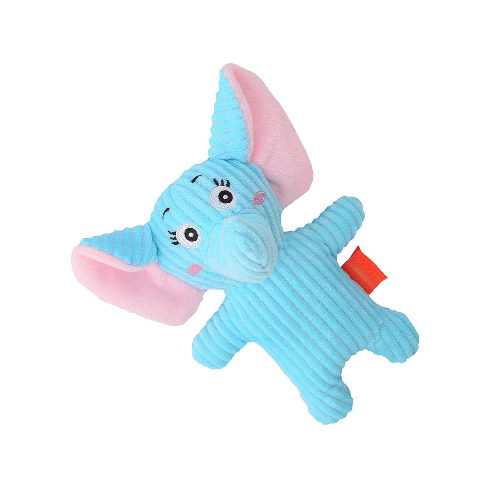 MYADDICTION Animal Squeak Dog Toy Vocal Toys Interactive for Small Large Dogs Puppy Blue