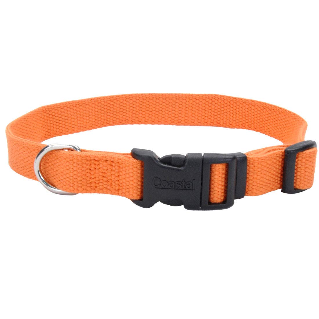Coastal Pet - New Earth Soy - Adjustable Dog Collar, Pumpkin, 1'' x 18''-26''