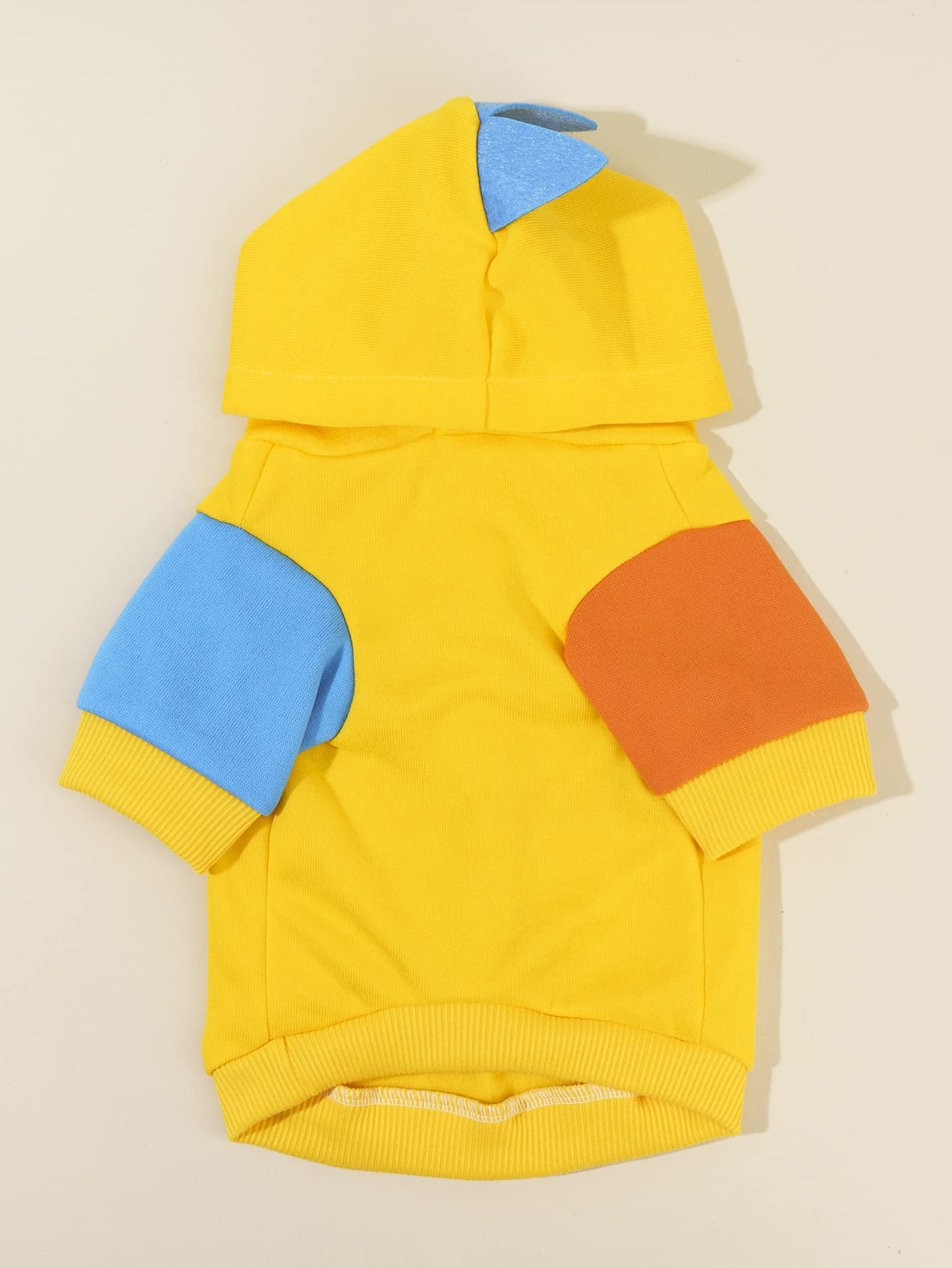 Qwinee Dinosaur Dog Hoodie Dog Warm Jacket Christmas Halloween Dog Costume Dog Clothes For Puppy Kitten Small Medium Dogs Cats Blue And Yellow Xs