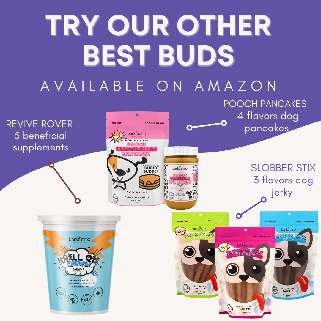 Superberry Snoot + Barkin Banana Buddy Budder, 100% Natural Dog Peanut Butter, Dog Treat, Made in USA (Set of 2, 17oz)