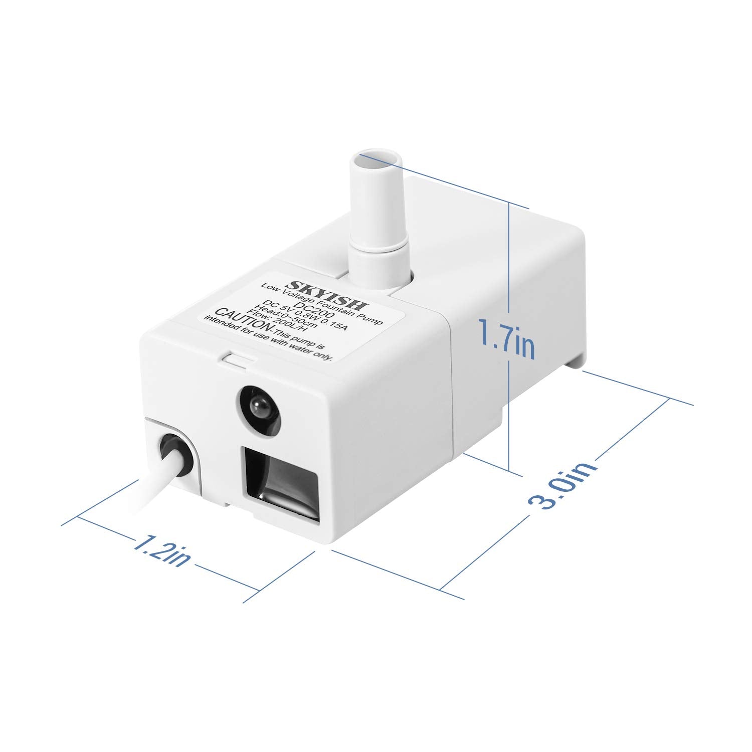 Veken Replacement Pump For 67Oz, 95Oz And 135Oz Pet Fountain Cat Water Fountain Dog Water Fountain Ultra Quiet Long Lifespan Water Pump, Usb Cable, Led Lights