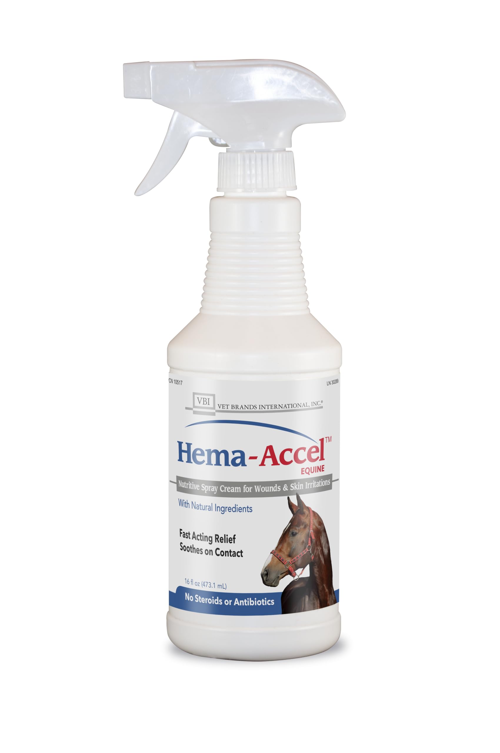 Hema-Accel Equine Wound Care Spray for Horses - Natural Skin Spray with Aloe, Coconut Oil & Vitamin E - Topical Animal Treatment