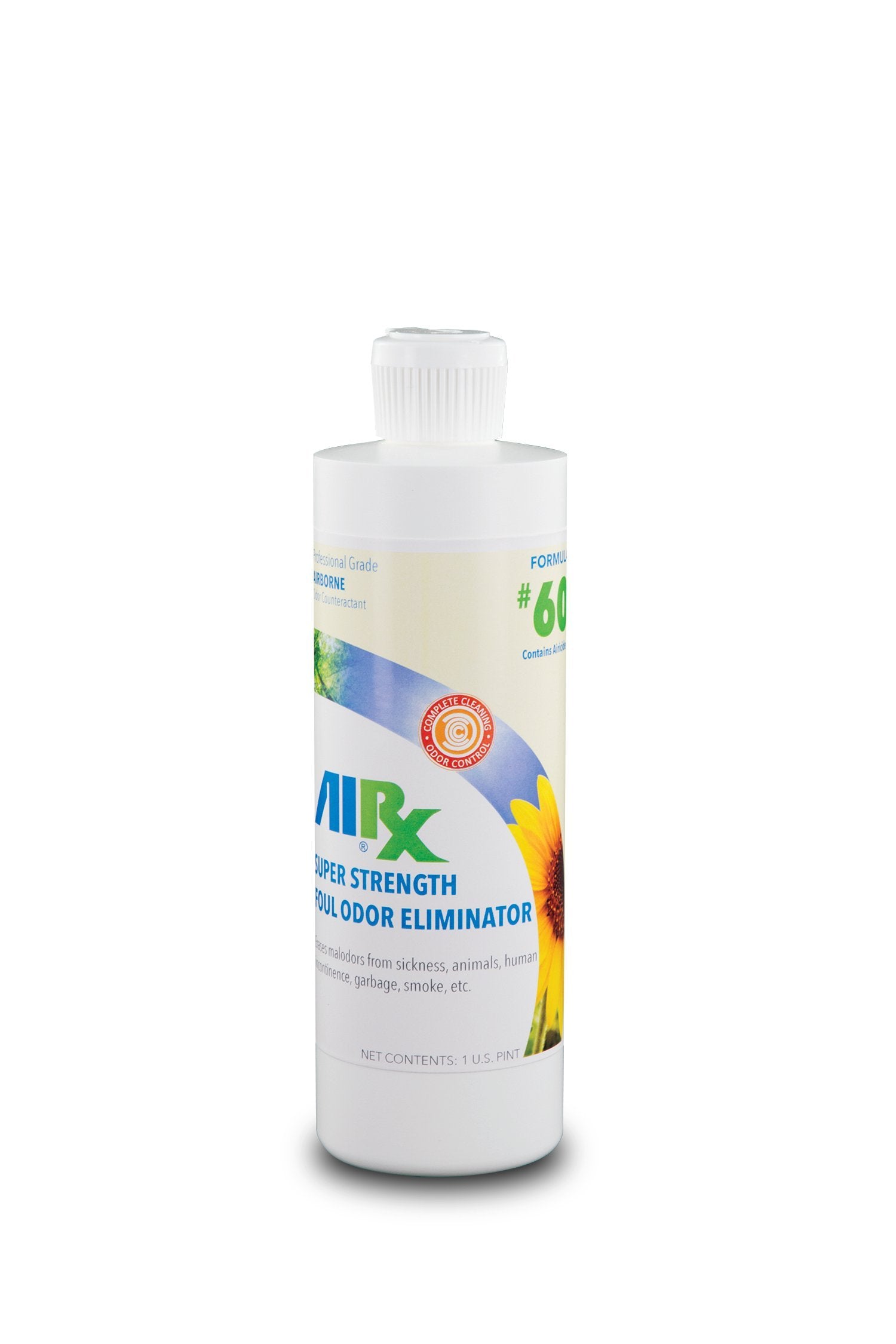 Airx RX 60 Super Strength Foul Odor Eliminator, 1 Pint Bottle, Clear Straw