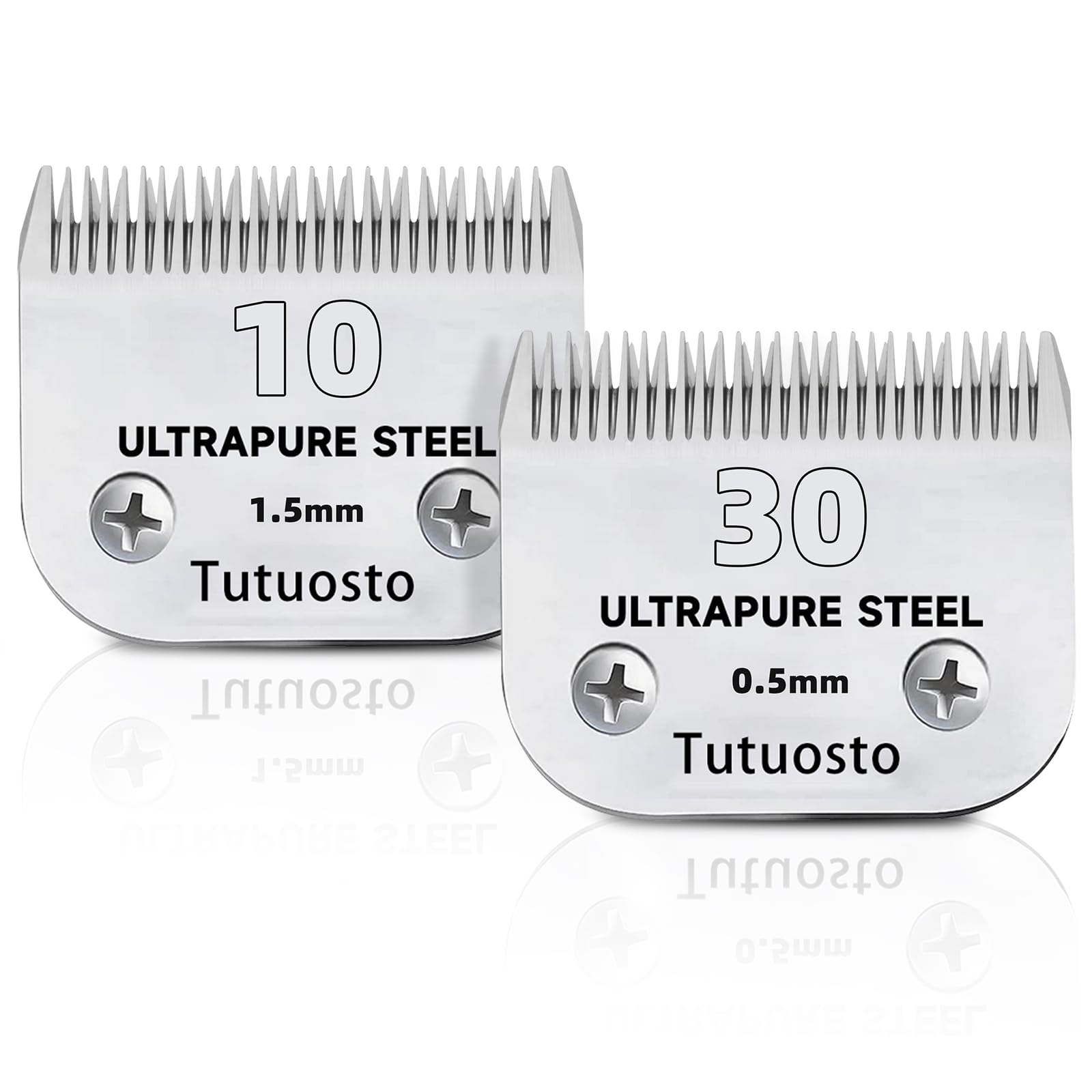 Tutuosto Clipper Blades Pet Grooming Clipper Replacement Blades Detachable Blade Compatible With Andis/Wahl/Oster Dog Clippers (