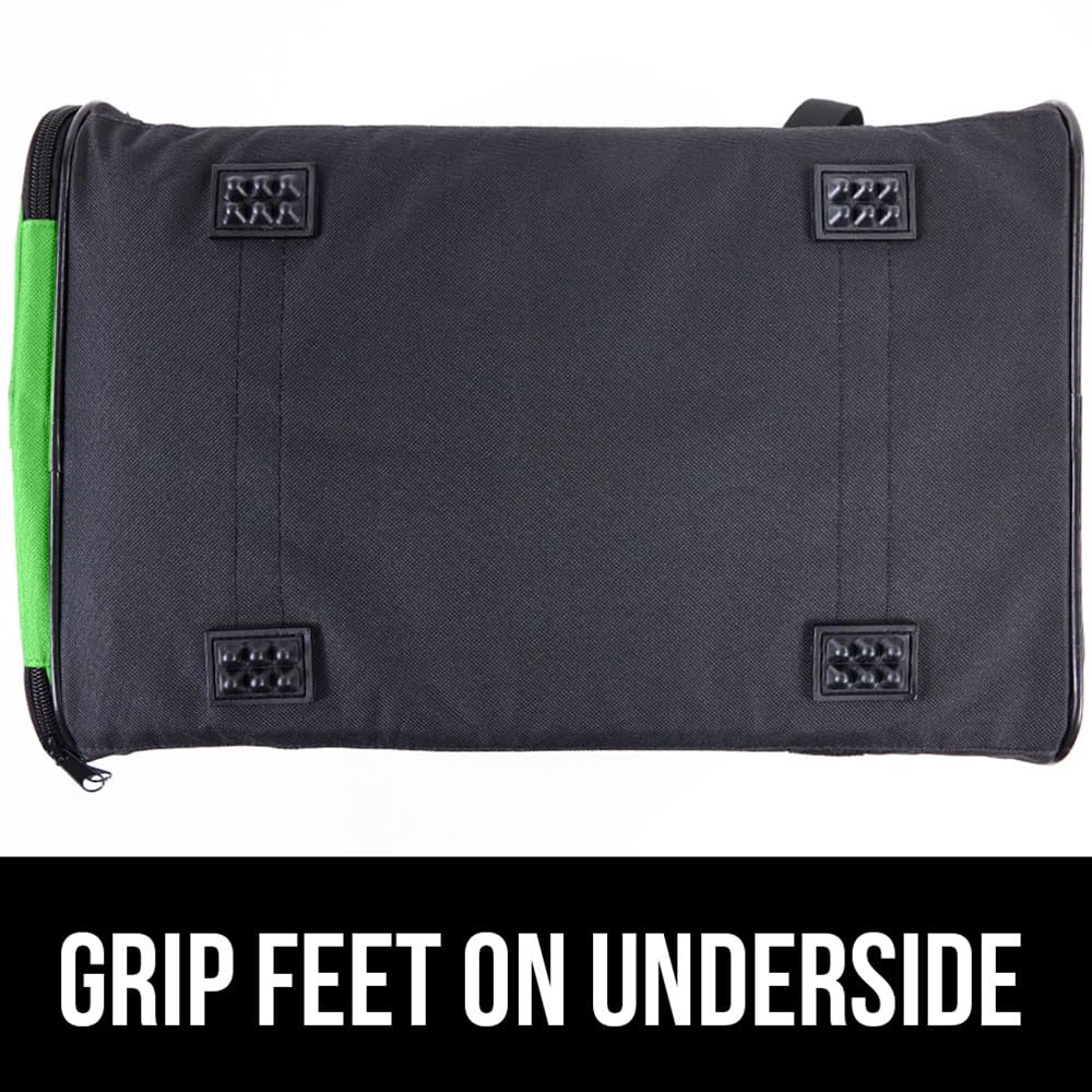 Gorilla Grip Airline Travel Cat Carrier Bag Up To 15 Lbs, Breathable Mesh Collapsible Pet Carriers For Medium Cats, Small Dogs, Puppies, Portable Kennel With Soft Washable Waterproof Pad, Light Green