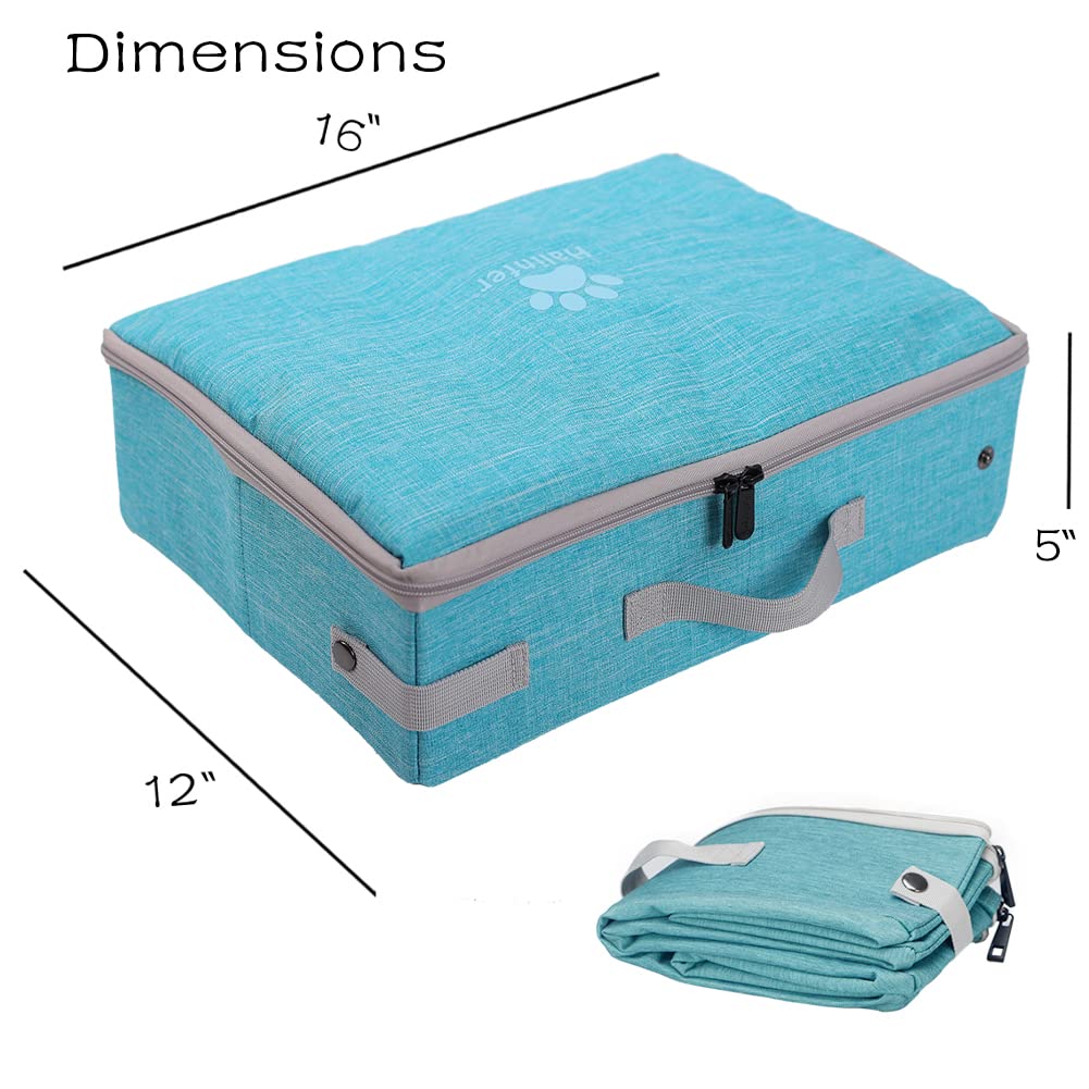 Portable Cat Travel Litter Box With Lid, Collapsible Car Cat Litter Box Waterproof And Easy To Clean