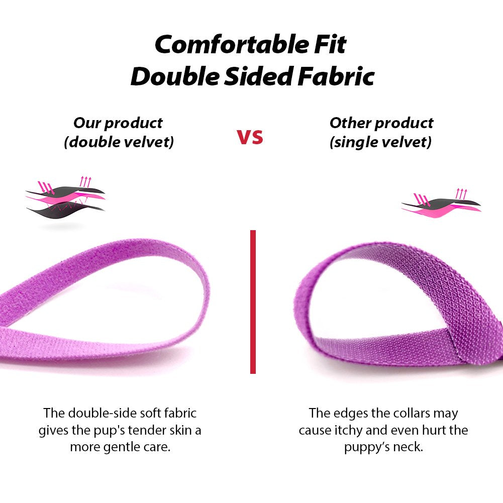 Puppy Whelping Collars, Uiuix 15 Colors Puppy Id Collars, Double-Sided Soft Adjustable Id Bands For Newborn Pet Dog Cat (15 Pcs)