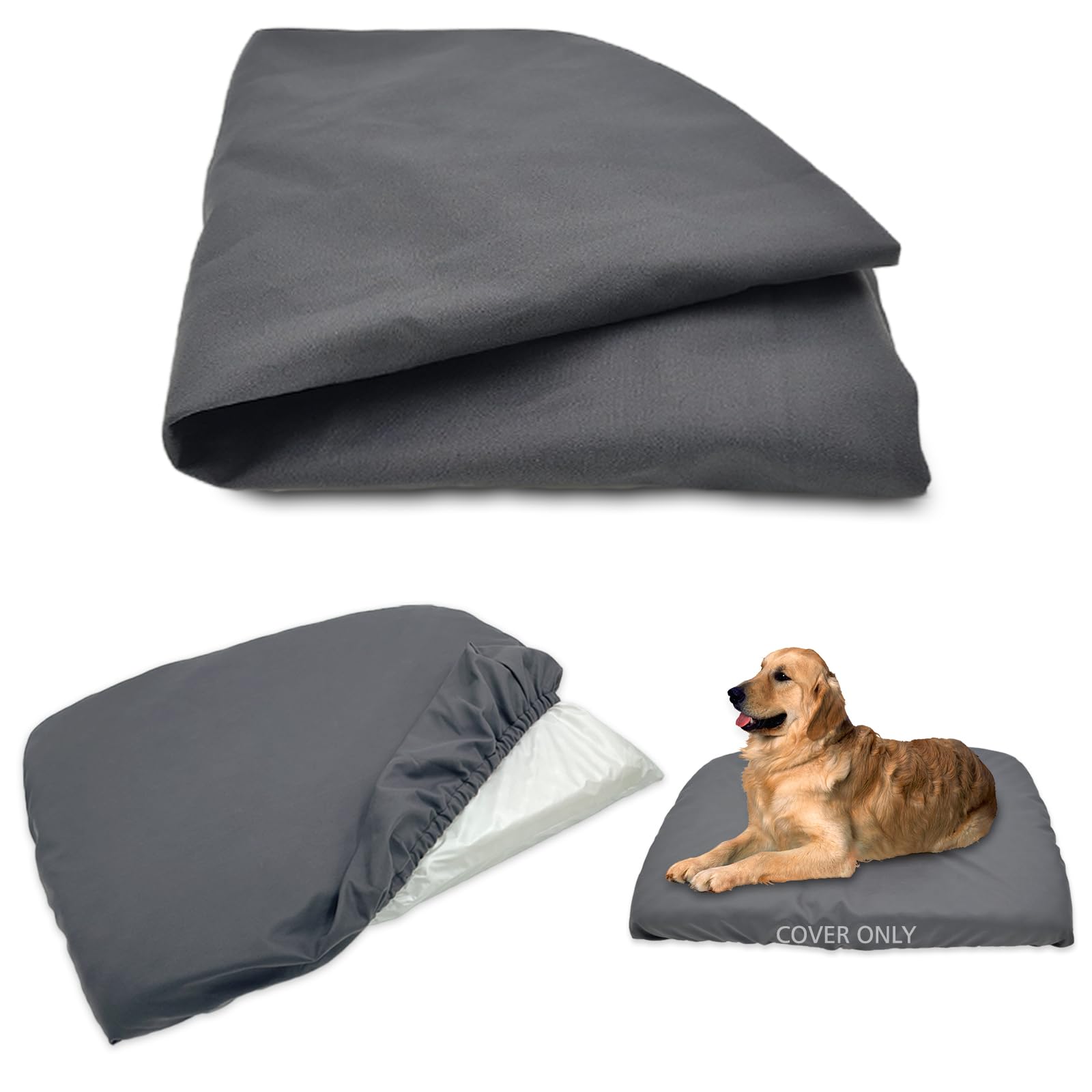 Dog Bed Cover Waterproof Replacement Machine Washable Covers for Dog Bed Heavy Duty Scratch Resistant Mattress Protector Pet Bed