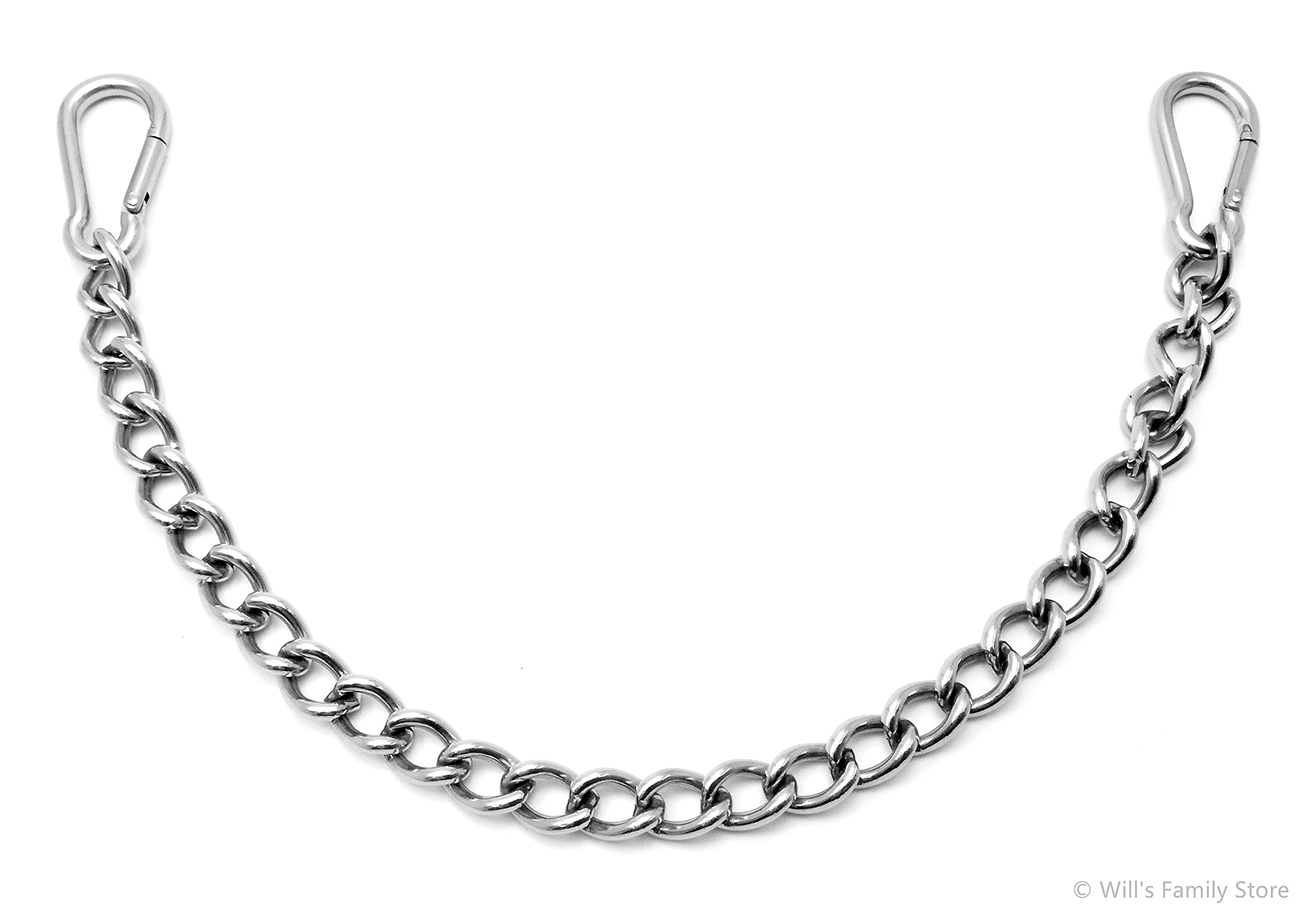 Will'S Family Store 12 Inches Stainless Steel Horse Curb Chain Hackamore Chain