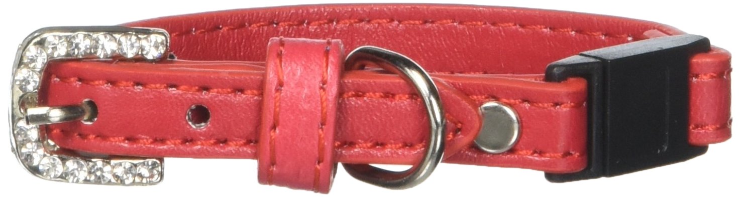 Cat Breakaway Plain Collar, Blank Red 10