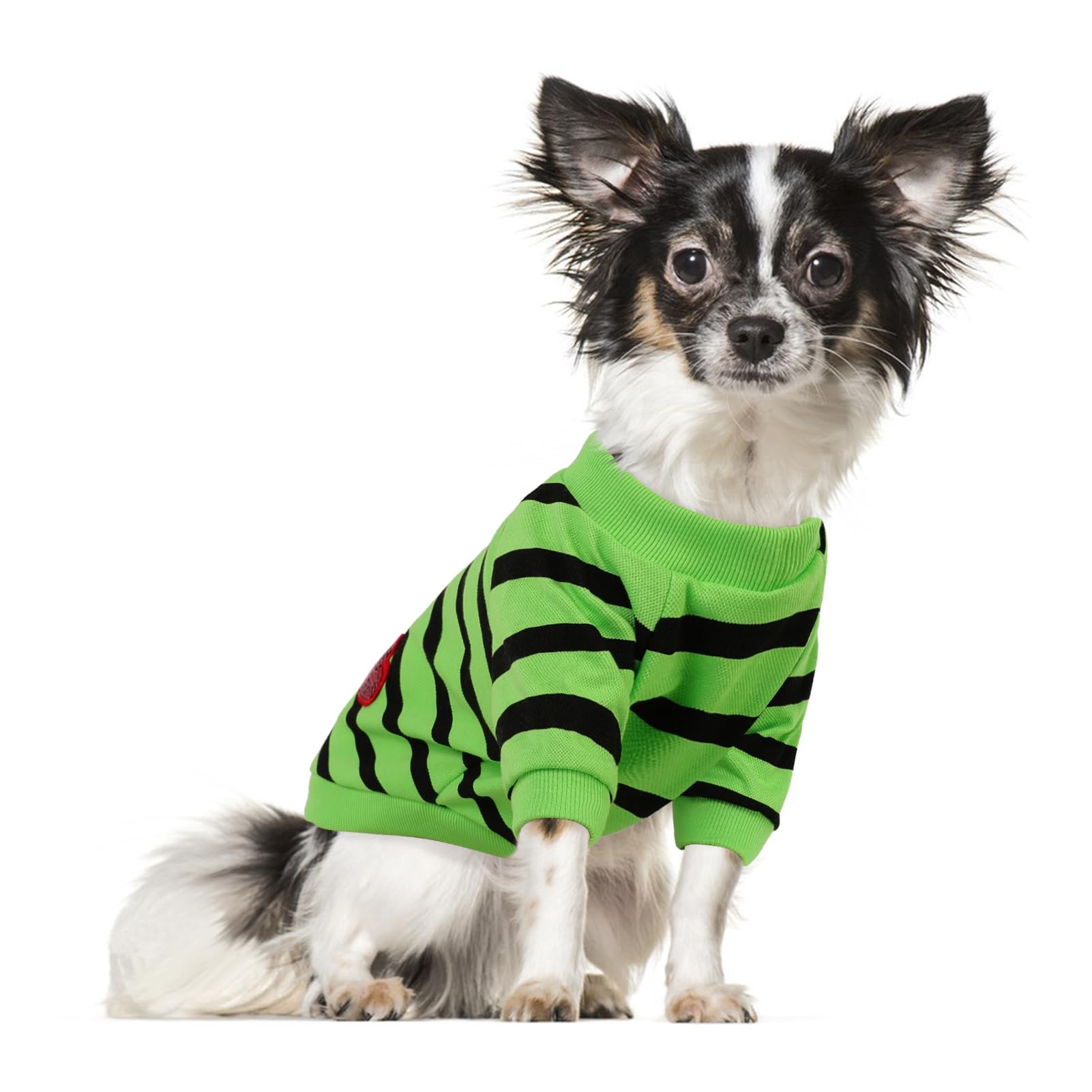 Preferhouse Dog Shirts For Extra-Small Dogs, Striped T-Shirts Dog Vest Pet Apparel Tee Shirts Spring Summer Suitable For Small A