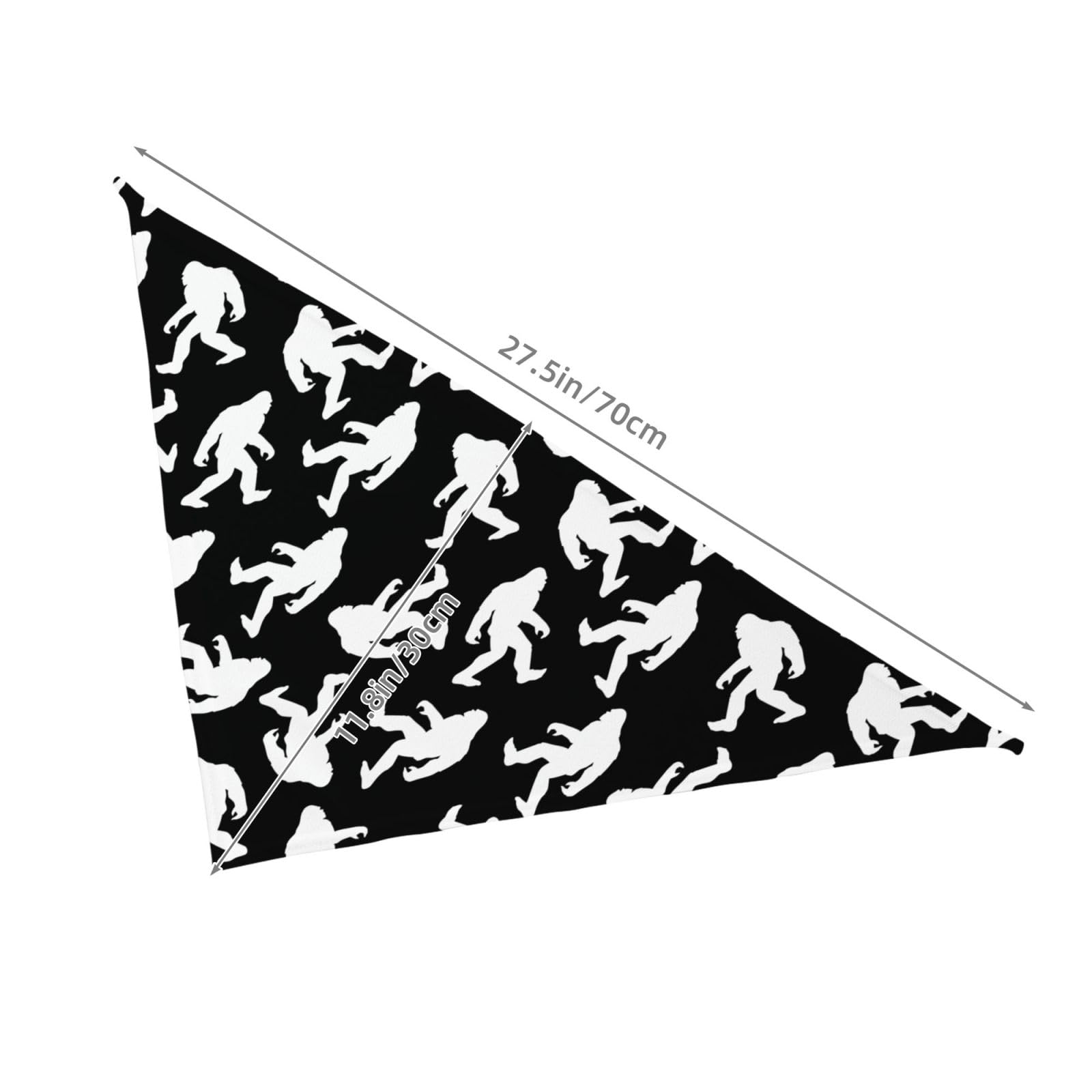 Bigfoot Dog Bandana Scarf Triangle Bibs Pet Accessories Cat Kerchief