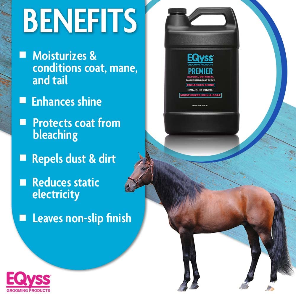 Eqyss Premier Equine Spray - Coat, Mane And Tail Moisturizer, 128 Oz