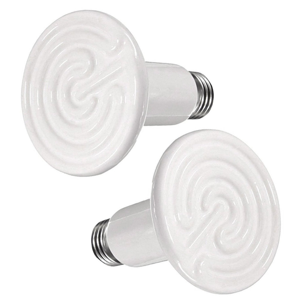 2 Pack 75W Ceramic Heat Emitter, Reptile Heat Lamp Bulb, Infrared Ceramic Heat Lamp For Reptiles, Amphibians, Chicken Brooder Co