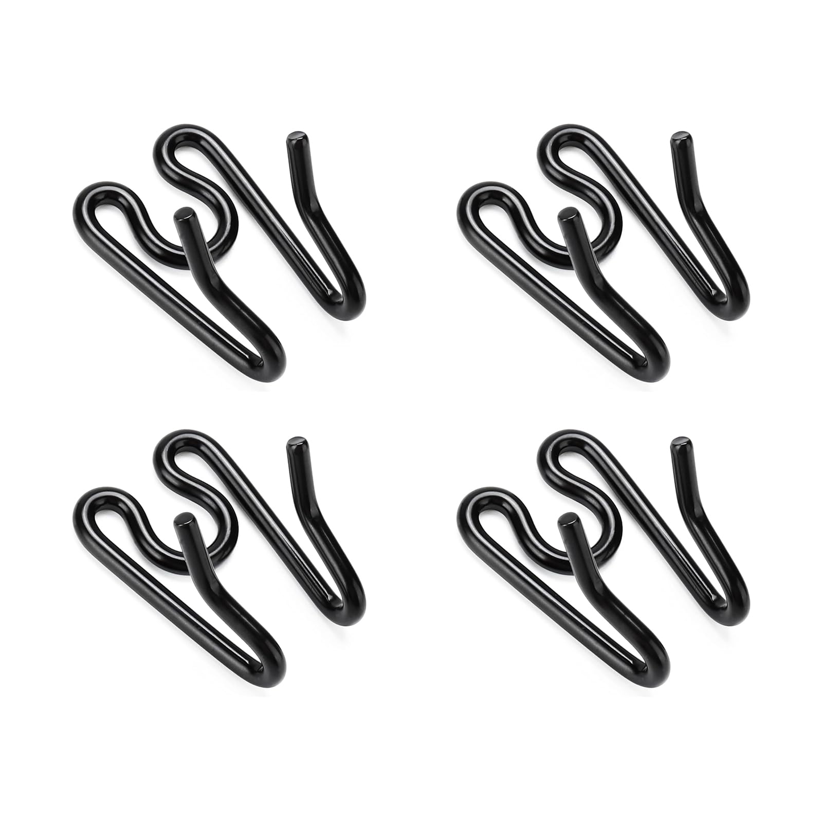 Jipimon Dog Collar Extra Links Designed For Training Collars (4 Pack) Steel Chrome Plated Dog Training Collar Links (4.00Mm, Bla