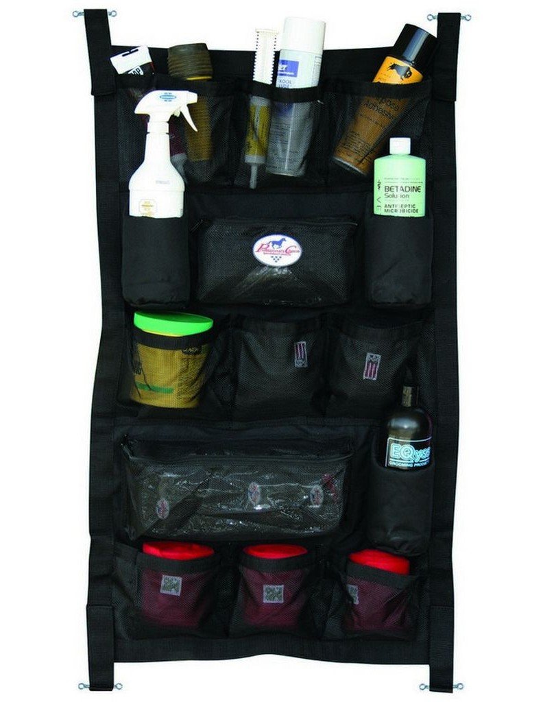 Professionals Choice 24X40 Equine Long Trailer Door Caddy (Black)