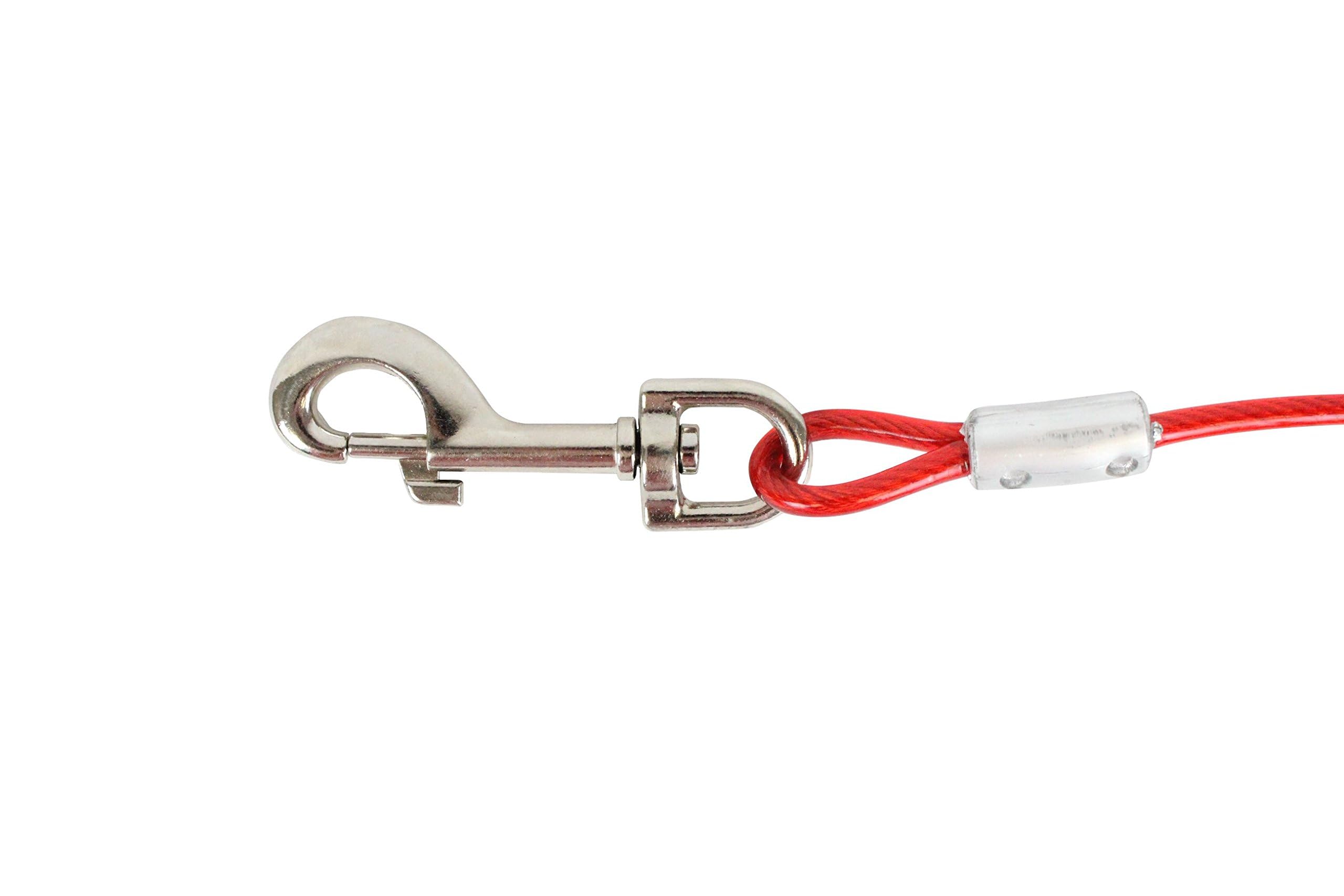 Downtown Pet Supply - Dog Tie Out Stake - Premium Dog Stake For Yard - Dog Runner With Steel Corkscrew Stake And Tie Out Cable For Dogs - For Dogs Up To 70 Lbs - 30 Ft