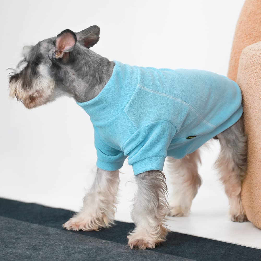 Fitwarm 3 Pack Classic Fleece Dog Sweater, Turtleneck Dog Sweatshirt, Dog Winter Clothes For Small Dogs Boy Girl, Pet Pullover Jumper, Cat Apparel, Blue, Grey, Navy, Xxl