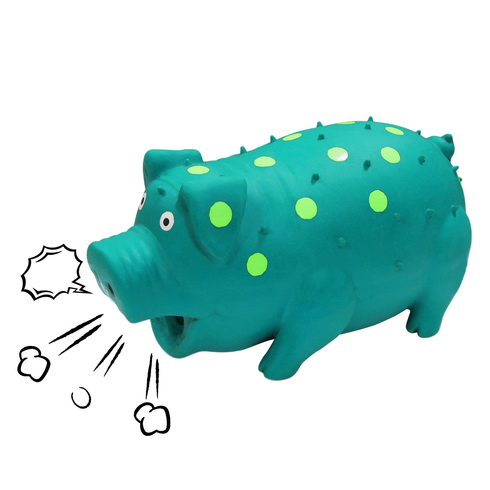 Llspet Squeaky Pig Dog Toy That Oinks, Latex Pig 8 Inch Grunting Dog Toys, Durable Dog Chewing Toys For Small Medium Large Dogs(