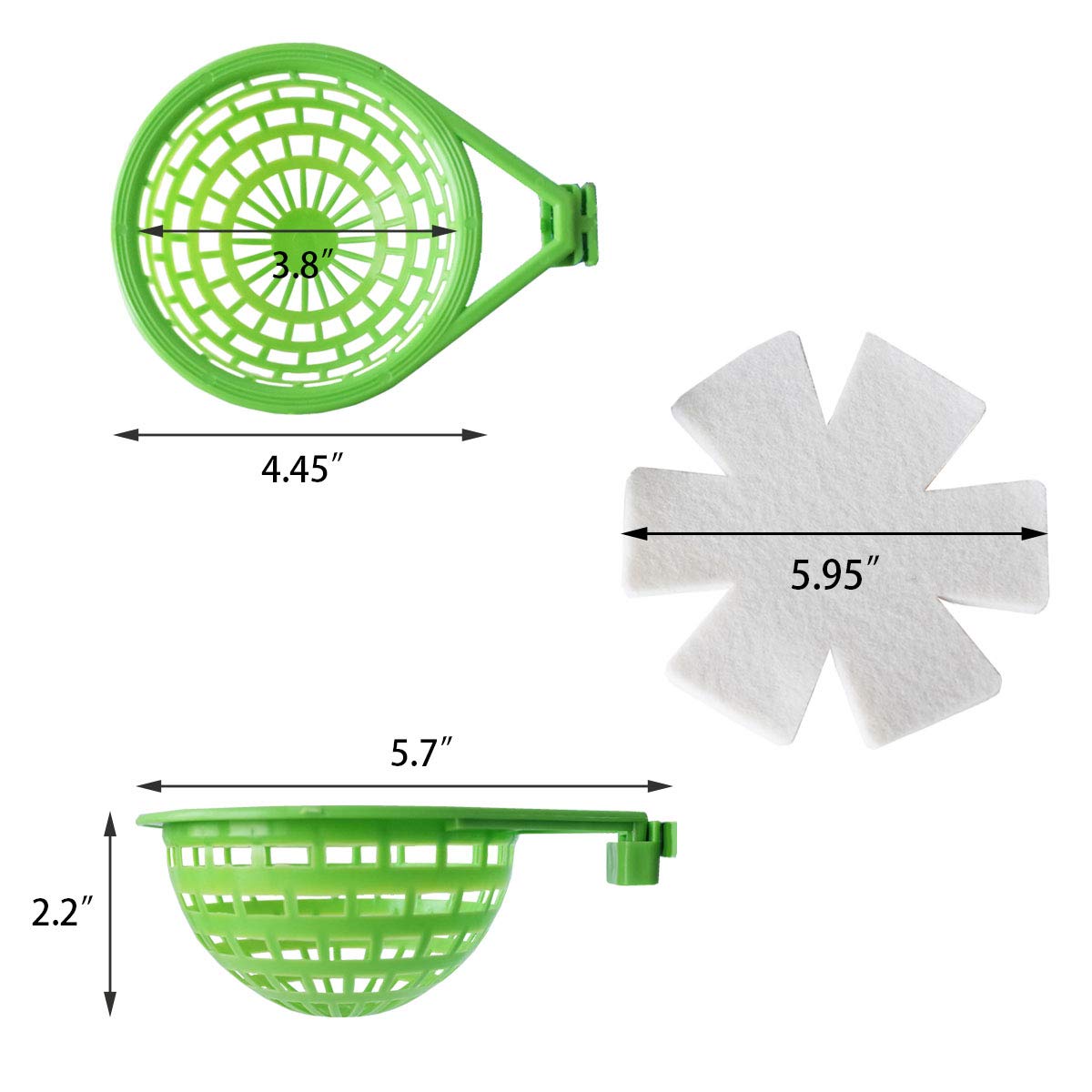 Foiburely 3 Sets Canary Nest Bird Nest Plastic Hatching Nest Finch Parrot Canary Nest With Nesting Pads