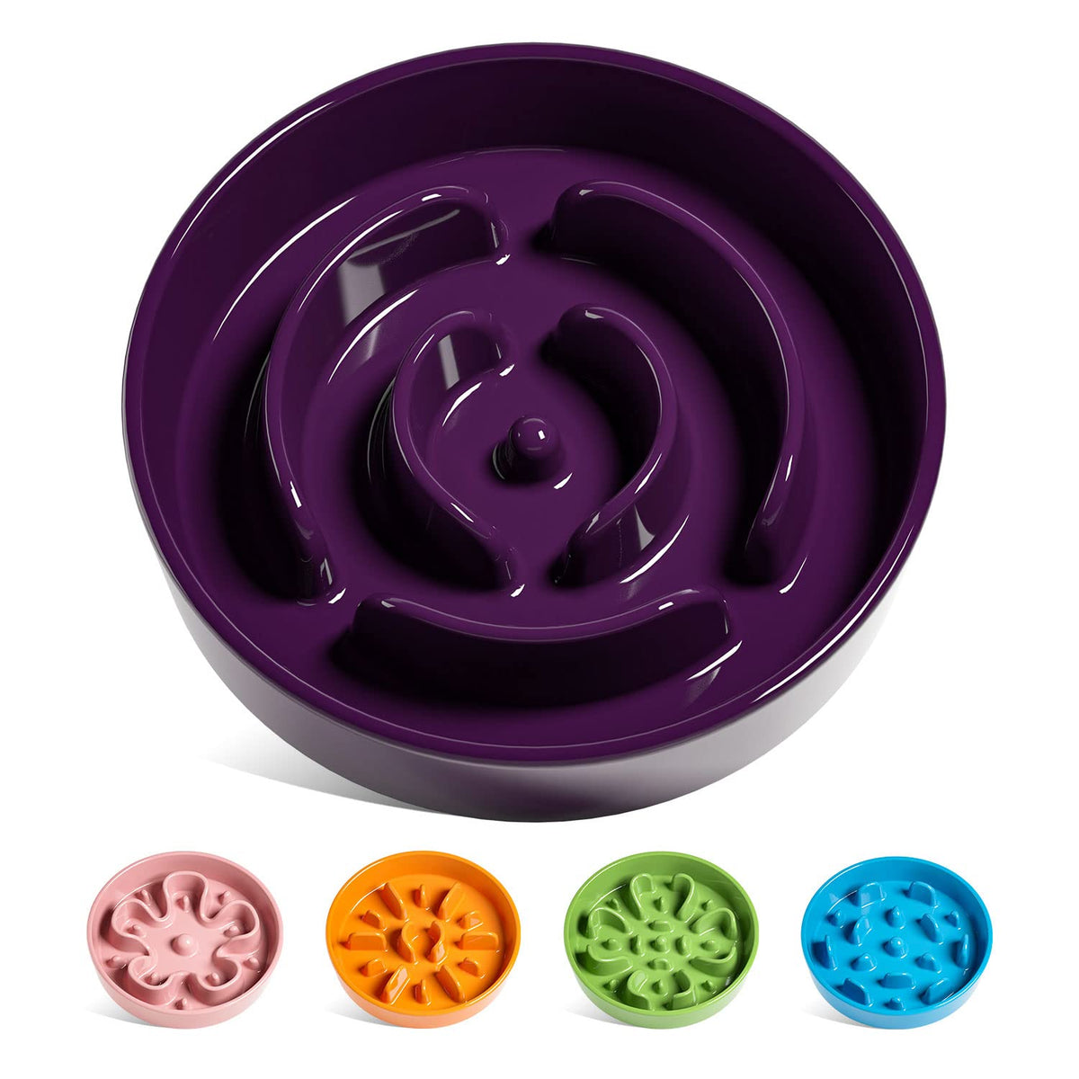 LE TAUCI Slow Feeder Dog Bowls Ceramic, 1.5 Cups Slow Feeding Dog Bowl Small Medium Breed, Puppy Slow Feeder Bow for Fast Eaters