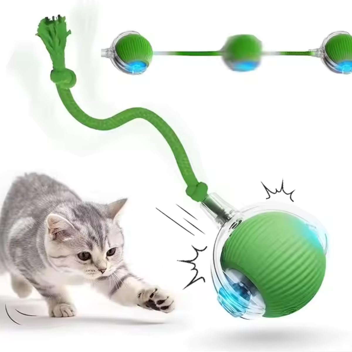 Psk Pet Mart AutoRolling Interactive Dog & Cat Toy Ball | MotionActivated Smart Ball For Active Play | Fun Chew Toy For Puppie