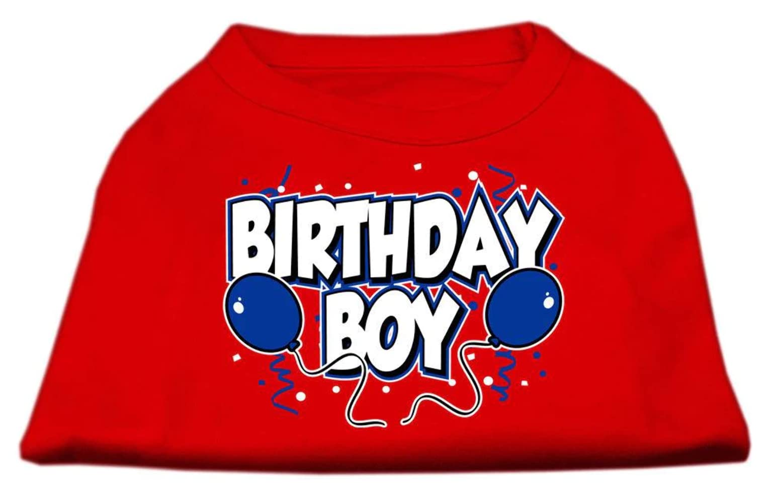 Pet Dog & Cat Shirt Screen Printed, 'Birthday Boy' Brown Xl (14-20 Lbs.)
