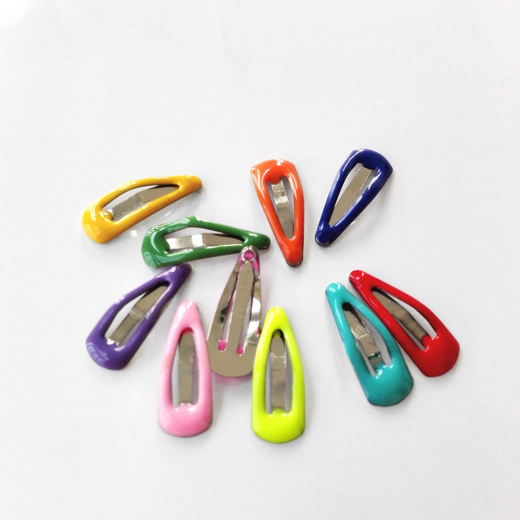 Pet Show Cute 0.9' Waterdrop Small Snap Hair Clips Pet Grooming Products Dog Cat Puppy Short Hair Accessories Random Color Pack Of 20