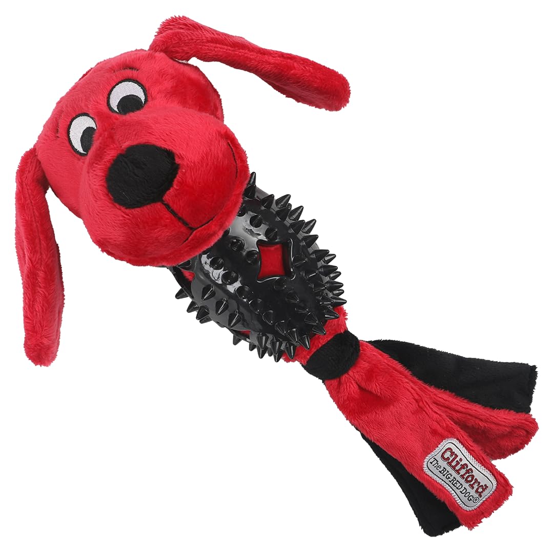 Dog Toys - Tug of War Rope Toy for Dogs, Plush Bone, Durable Rubber Chew Toy for Training, Fetch, Pull, and Play for Large & Sma