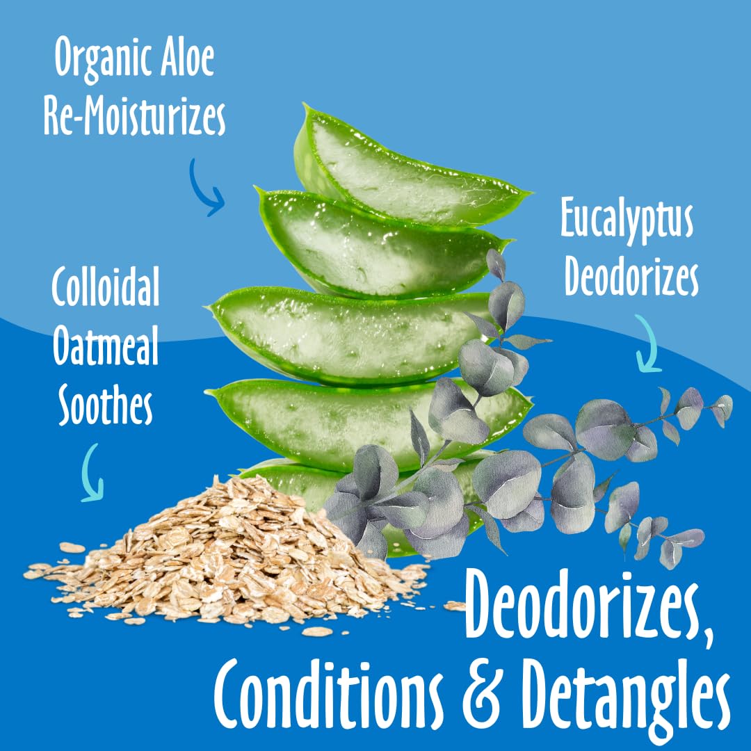 Earthbath 3-In-1 Dog & Puppy Deodorizing Spritz - Deodorizes, Conditions, & Detangles, Aloe Vera, Vitamin E, Keep Your Dog'S Coa