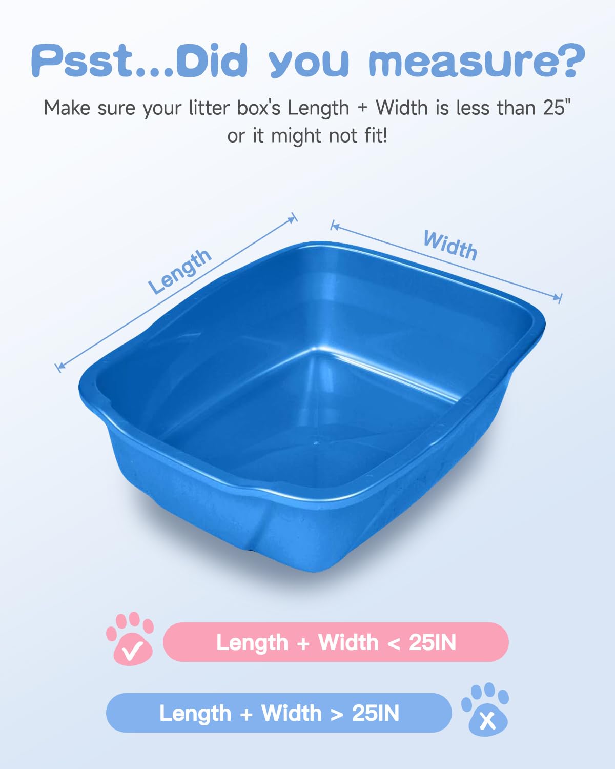 Cat Litter Bags With Drawstring, 80 Count, 26.4''X15.8'' Cat Litter Box Liners For Litter Robot 4/3 & Automatic Cat Litter Boxes