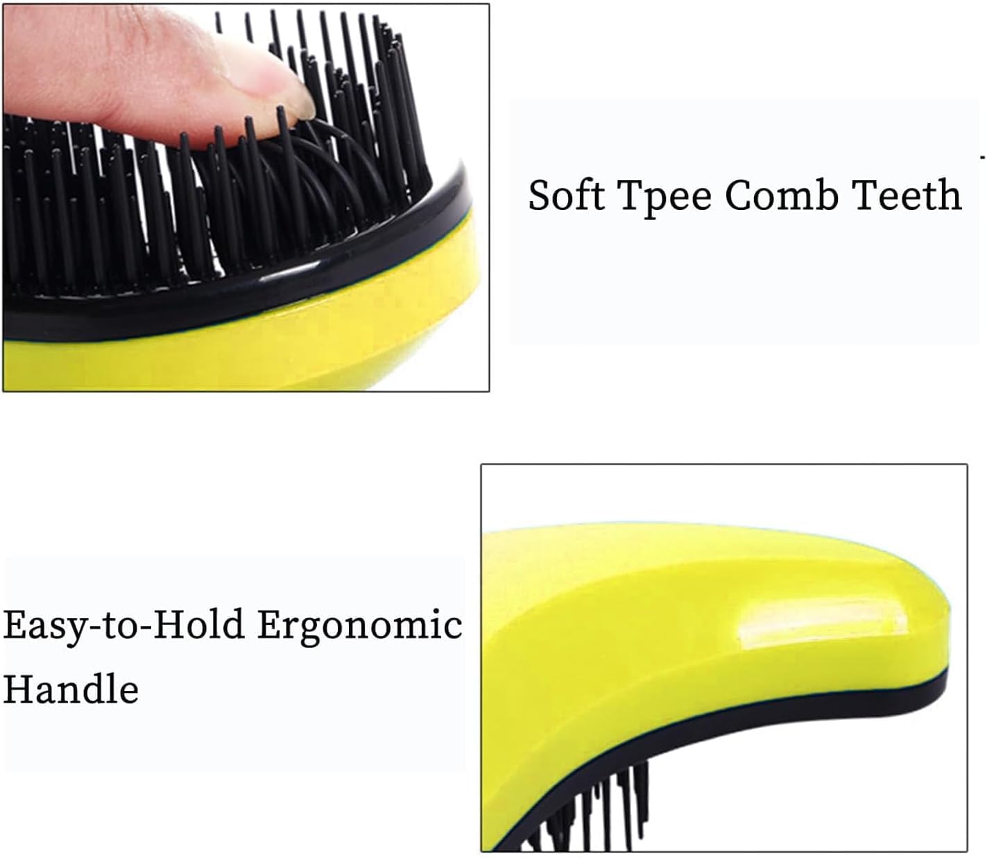 MAEELOU Small Dog Brush - Grooming Tool for Teddy, Yorkies, Maltese, Shih Tzu, Chihuahua - Puppy Hair Brush (Yellow)