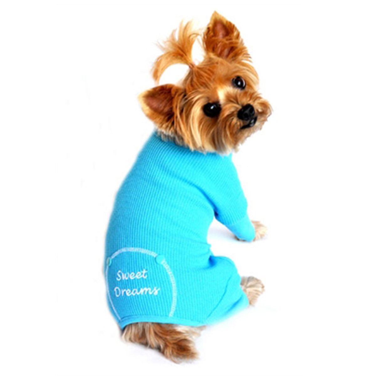 Doggie Design Blue Sweet Dreams Thermal Pajamas L