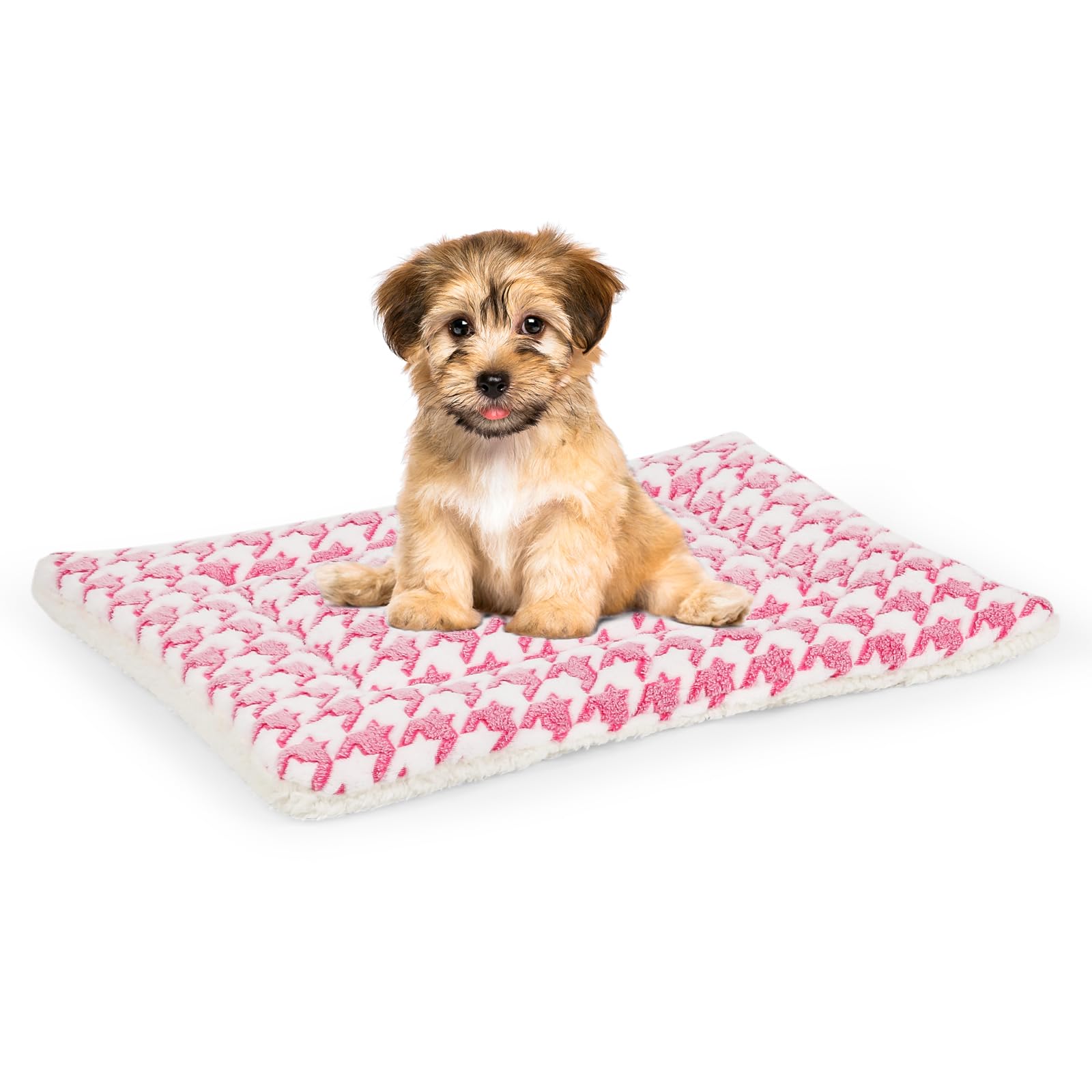 Kigmmro Dog Bed Mat, Reversible Crate Pad for Medium Small Dogs, Machine Washable, Portable and Soft Pet Bed Pad/Mat for 22-inch