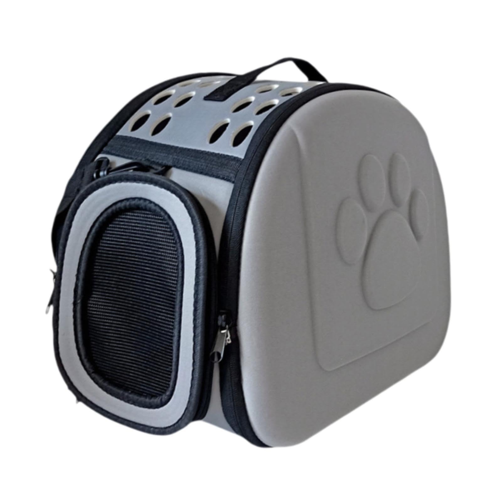 MYADDICTION Pet Travel Carrier Soft Sided Pet Bag Handbag for Outdoor Hiking Medium Cats Gray