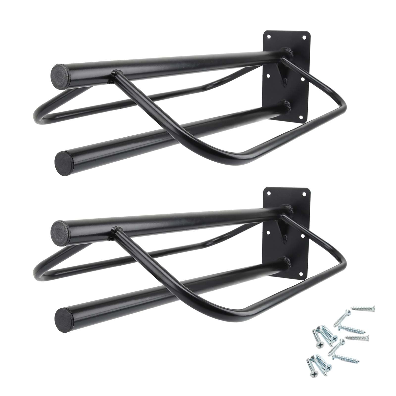 Hdyegy 4 Sets Wall Mounted Saddle Rack With Double Pad Bar - Heavy Duty Stand For English And Western Saddles - 23.8X12.6X7.5 In