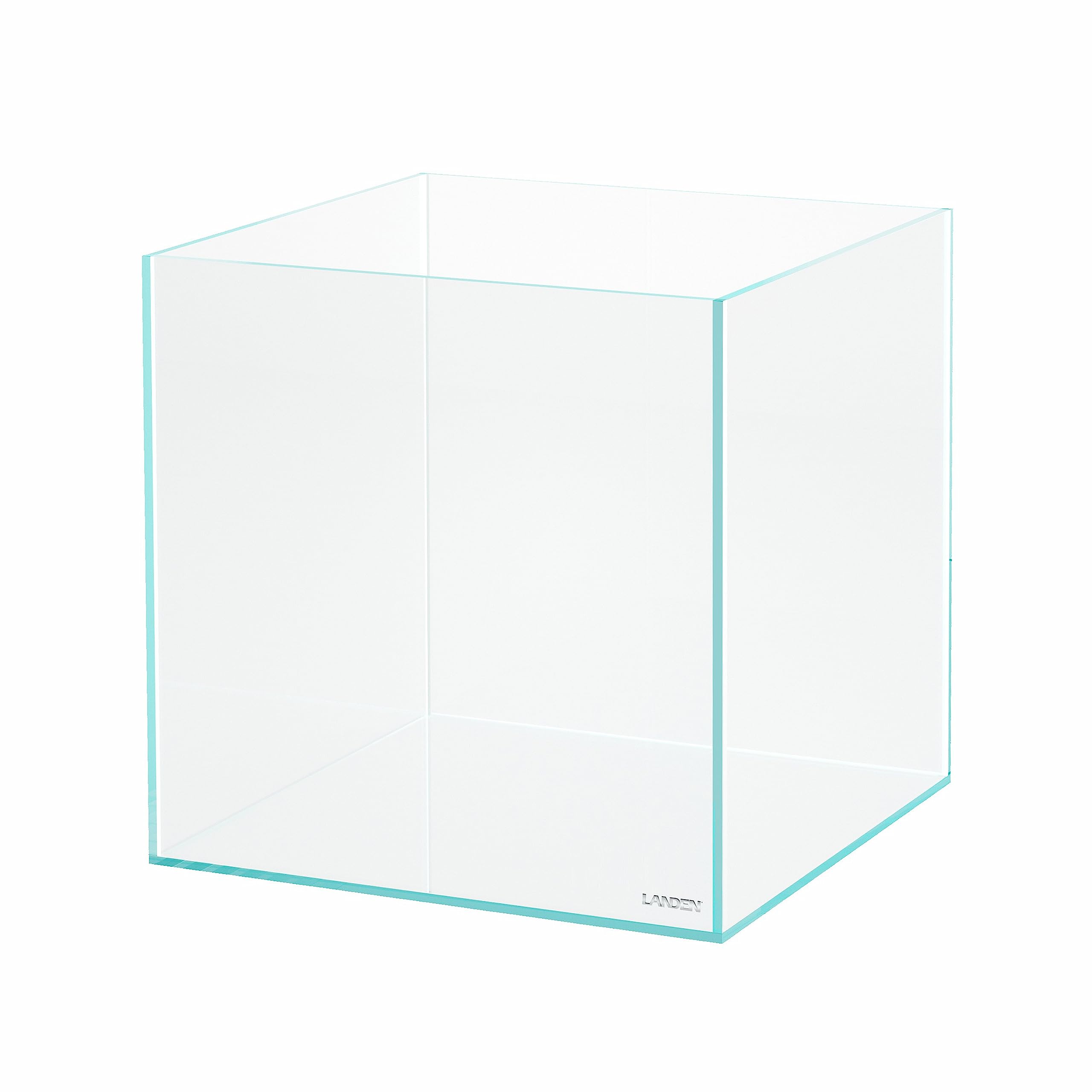 LANDEN 15.6 Gallon Cube Rimless Low Iron Aquarium Tank,15.7'' L    15.7'' W    15.7'' H (40cm x 40cm x 40cm) 6mm Thickness with