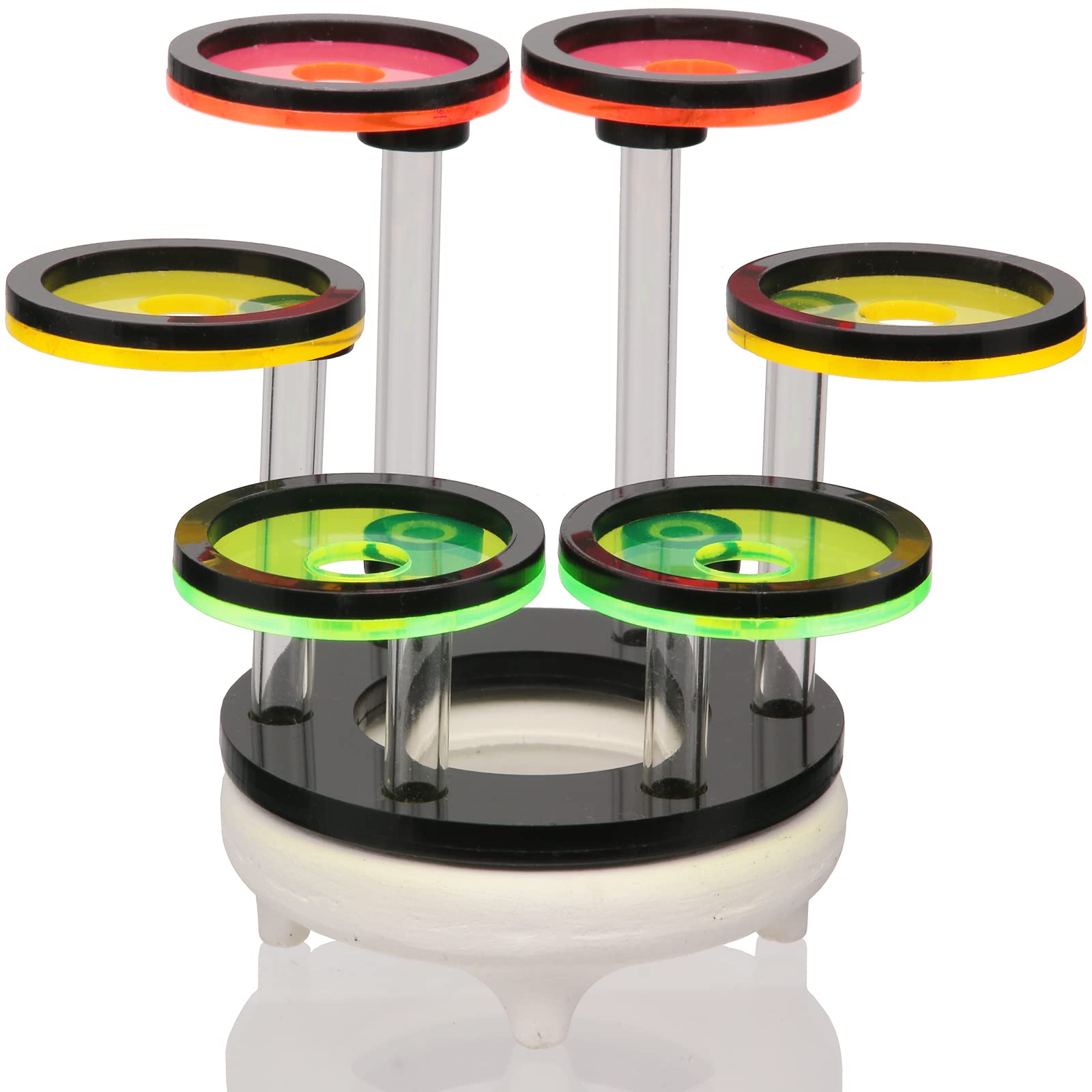 AREPK Coral Frag Rack Fluorescent Coral Frag Plug Sand Holder Marine Reef Aquarium Spare Parts Cultivating Live Cora (6 Plug)